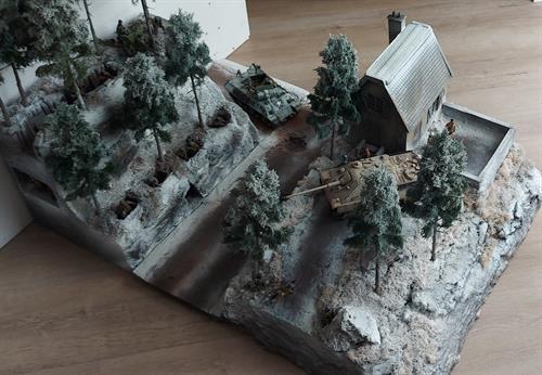 Ardennen-Berglandschaft - Diorama
