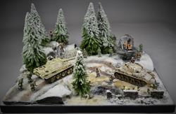 Winter landscape - diorama