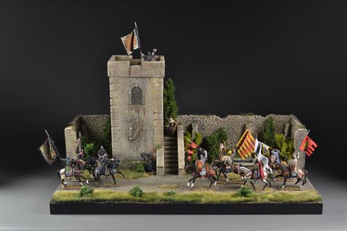 Middelalder tårn - diorama 