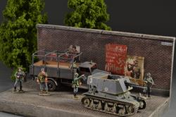 Nazi propaganda wall - diorama