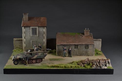 Houses in the country - Diorama