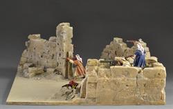 Ørken ruin  - diorama 