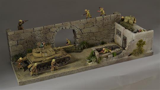 North African wall/house - diorama 