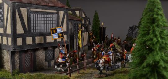 Middelalderlandsby - diorama