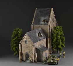 Fransk-Normandiet kirke - bombet 