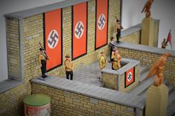 Nazi grandstand seats - diorama 