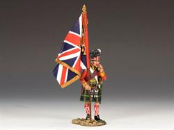 Gordon Highlanders Officer with the King's Colour 
