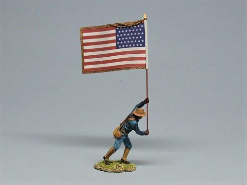 Soldier with American Flag, 1896-1908