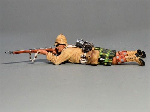 Lying Prone Firing Argyll and Sutherland Highlander