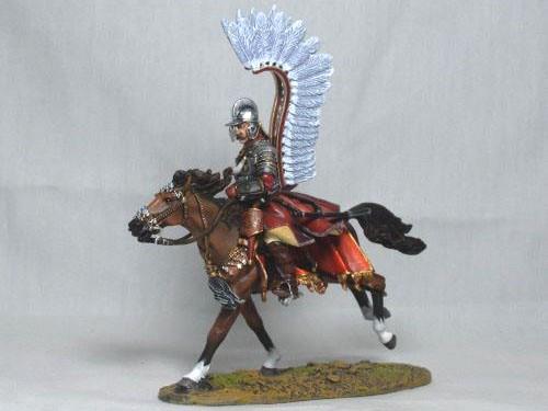 Vinget husar angriber med sværd