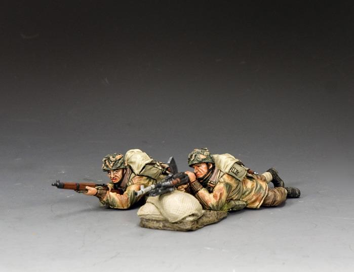 Lying Prone Bren Gun Team