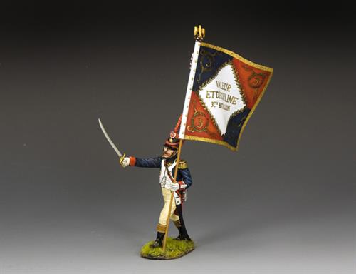 Fusilier Line Infanteri - Offizier mit Bataillonsflagge