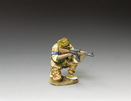 Mog. Militiaman Kneeling Firing His AK-47