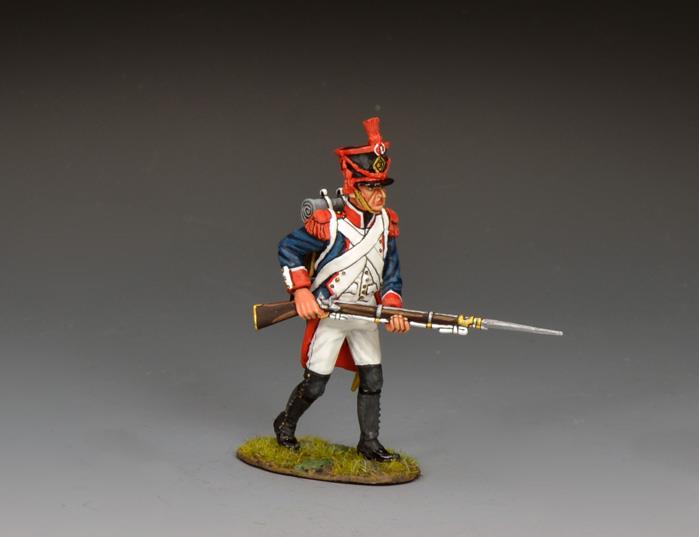 Fusilier Line Infanteri - Vorrücken mit geschossener Muskete