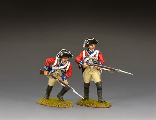 British Redcoats Advancing Forward - set I