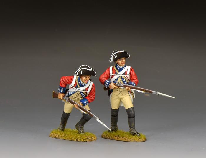 British Redcoats Advancing Forward - set I