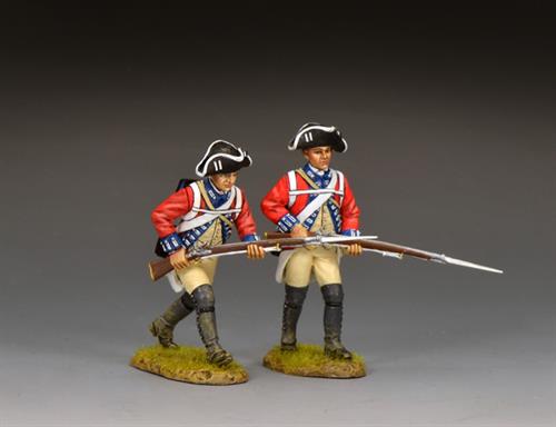 British Redcoats Advancing Forward - set II