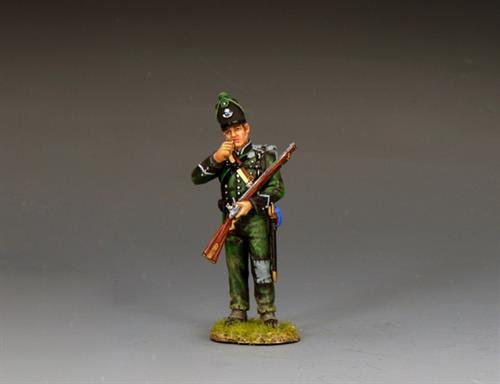 Das 95. Regiment biss in die Patrone.