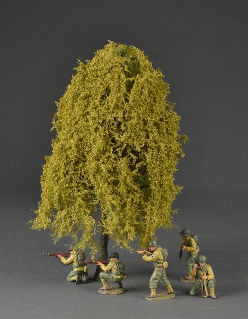 Large weeping willow tree