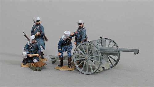Fransk fremmedlegionær – 75 mm kanon med besætning