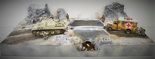 Winterlandschaft - diorama 