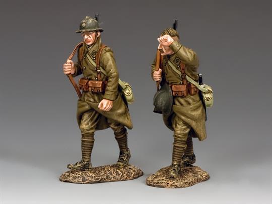 Marching French Infantrymen