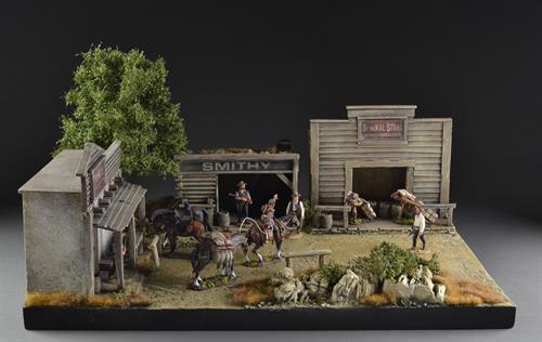 "Barewater" Western-Dorf - Diorama