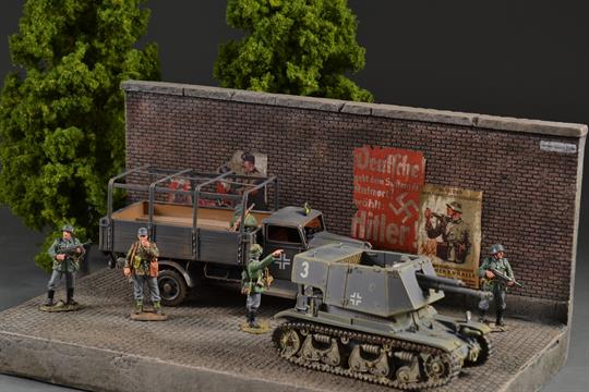 Nazi propaganda wall - diorama