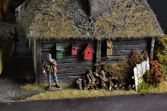 Russian village - diorama 