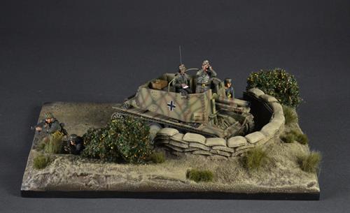 Sandbag fortification - diorama