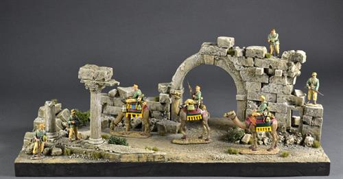 Ancient temple ruins - diorama