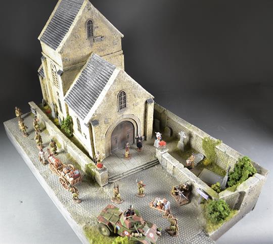 Fransk kirke - diorama  