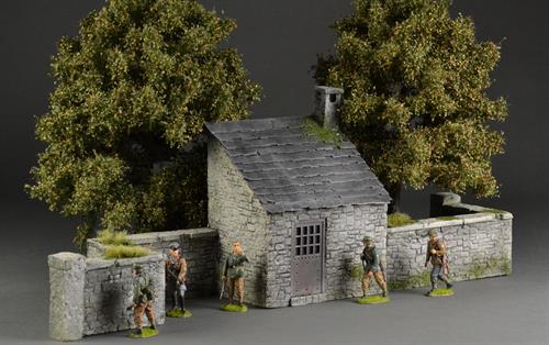 Stone house with stone walls