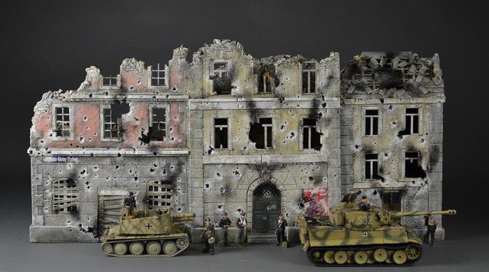 Berlin building in bombed condition