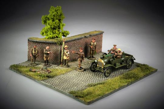 Straße und Wand - Diorama 