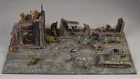 Fabriks ruin - diorama  