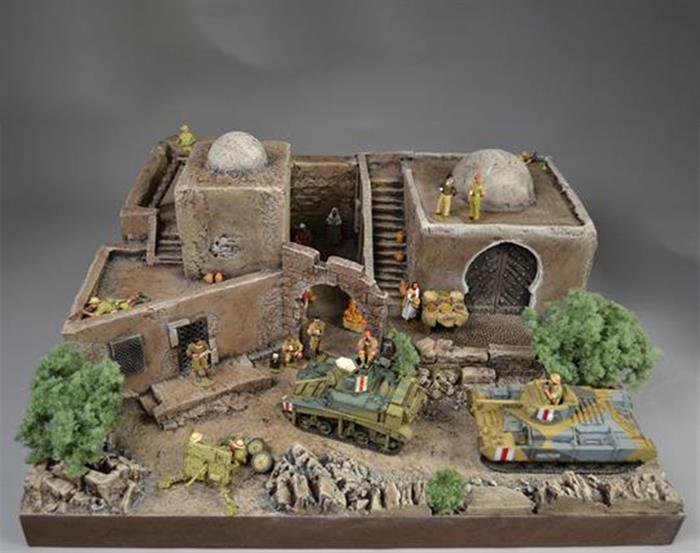 Nordafrikanischen Dorf - Diorama 