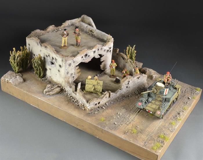 Desert outpost - diorama