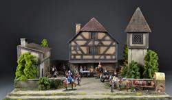 Mittelalterliches Dorf - Diorama 