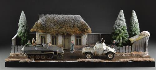 Russian farmhouse - diorama