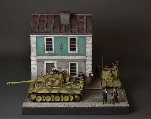 Tysk etagehus - Diorama