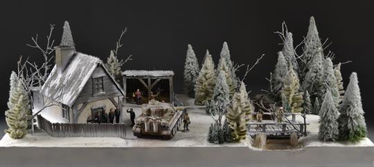 Russisches Waldhaus - Diorama 