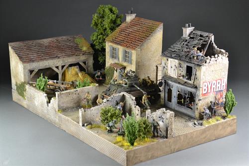 Dorf in der Normandie - Diorama 