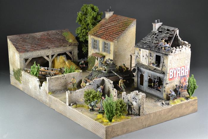 Dorf in der Normandie - Diorama 