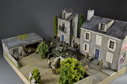 Landsby i Normandiet - Diorama 