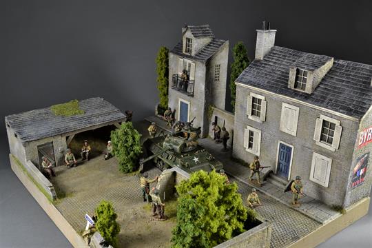 Dorf in der Normandie - Diorama 