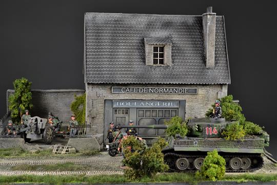 Cafe/Bageri Normandie - Diorama 