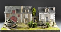 Dorf in der Normandie - Diorama 