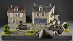 Landsby i Normandiet - Diorama 