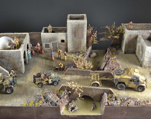 North African village - diorama 